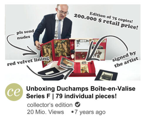 Unboxing Duchamps Boîte en Valise Series F